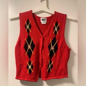 Vintage Leslie Fay Sportswear Petite Sleeveless Top